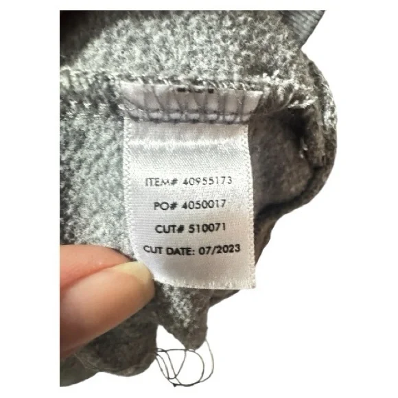 Torrid Gray Sweatshirt with Blue Accent - Picture 4 of 4